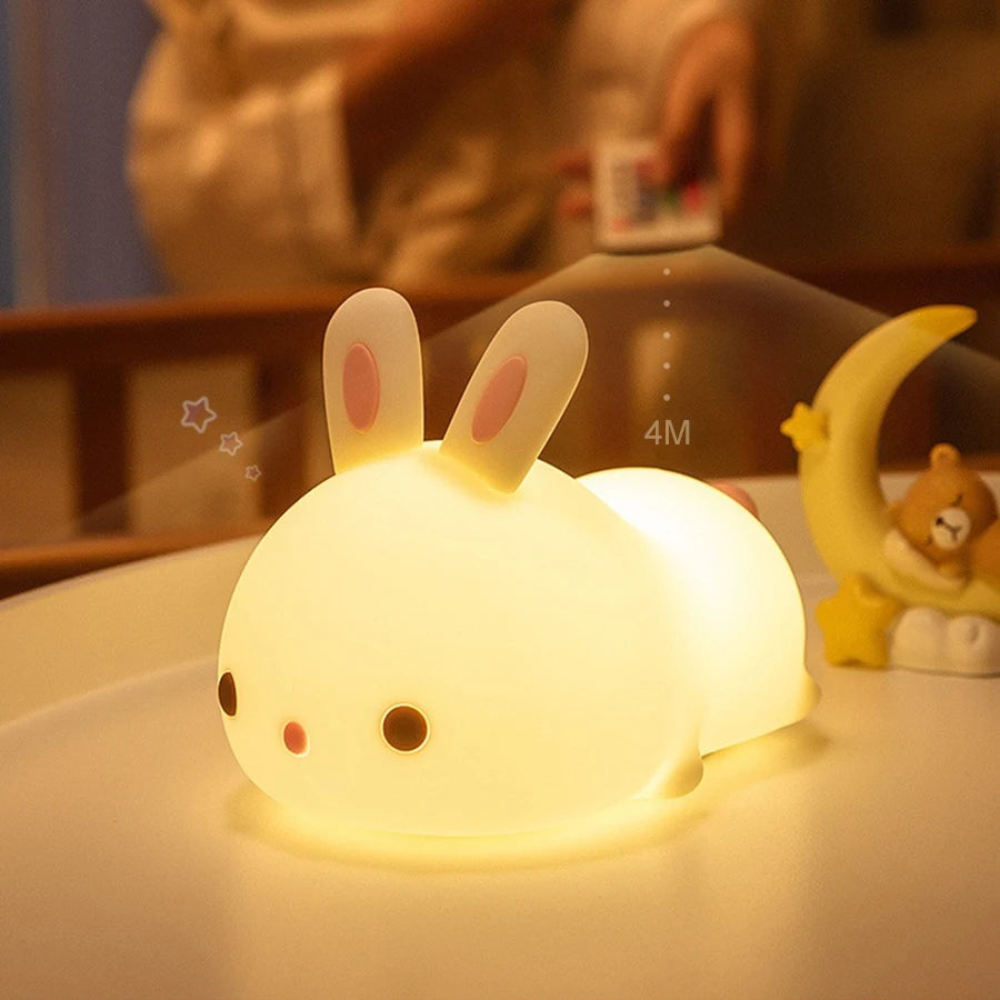 Axolotl Night Light for Kids 2 Brightness Silicone Nursery Sleeping Light Portable USB Rechargeable Bedside Lamp for Baby'S Room