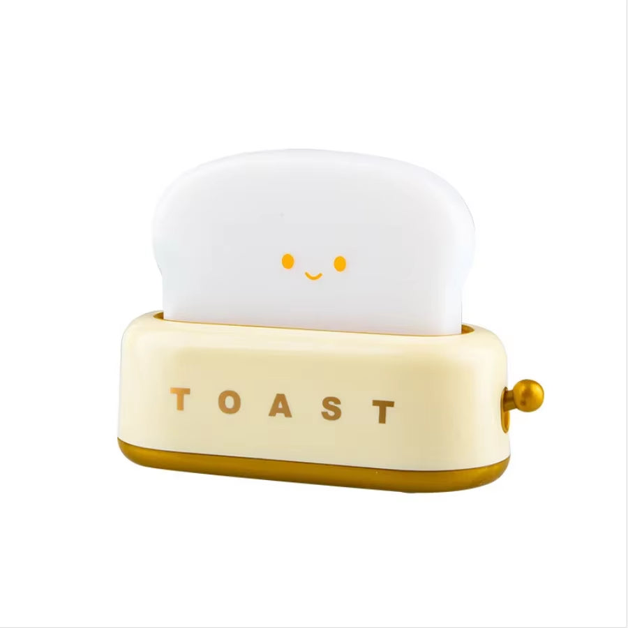 Bread Toast Light Toaster Nightlight Creative Rechargeable Led Lamp Bedroom for Birthday Gift