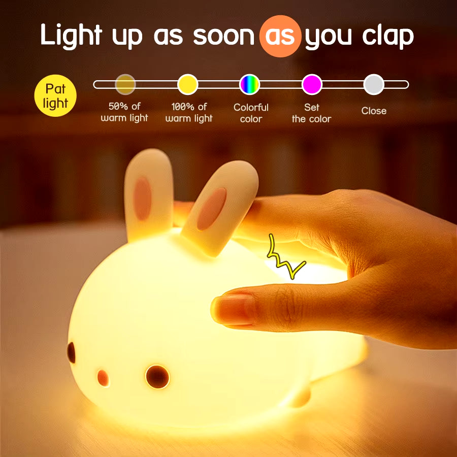 Axolotl Night Light for Kids 2 Brightness Silicone Nursery Sleeping Light Portable USB Rechargeable Bedside Lamp for Baby'S Room